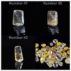 Natural Golden Rutilated Quartz Cabochon Genuine Gold Rutile Quartz Loose Stones Mixed Shapes - Image 12