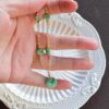 Natural jadeite guard calabash 14k gold-filled necklace - Image 7
