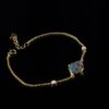 Unique Australian Boulder Opal Minimalist Bracelet - Image 3