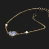 Modern Minimalist Boulder Opal Bracelet 925 Silver
