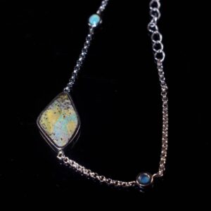 Genuine Australian Opal Bracelet with Silver 925 BRACELET0008