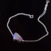 Australian Boulder Opal Bracelet Sterling Silver 925 Minimalist Blue Fire Opal Jewelry - Image 2