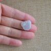 Hand-Carved Icy White Jade Ruyi Pendant, Natural Burmese Jadeite Charm JPT00106 - Image 3