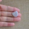 Hand-Carved Icy White Jade Ruyi Pendant, Natural Burmese Jadeite Charm JPT00106 - Image 2