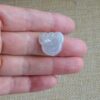 Hand-Carved Icy White Jade Ruyi Pendant, Natural Burmese Jadeite Charm JPT00106 - Image 7