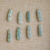 Natural Jadeite Jade Three-Bean Pod Pendants Success & Achievement Symbol Carved Charms JPT00110 - Image 6