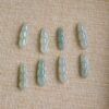 Natural Jadeite Jade Three-Bean Pod Pendants Success & Achievement Symbol Carved Charms JPT00110 - Image 3