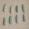 Natural Jadeite Jade Three-Bean Pod Pendants Success & Achievement Symbol Carved Charms JPT00110 - Image 7