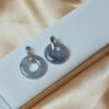 Black Jade Donuts Natural Jadeite Ring Pendant JPT00116 - Image 5