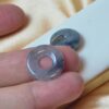 Black Jade Donuts Natural Jadeite Ring Pendant JPT00116 - Image 4
