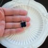 Natural Black Jade Clover Pendant Necklace in 925 Sterling Silver JPT00118 - Image 4