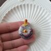 Natural Red Cinnabar Quartz Round Pendant Oriental Style Jewelry CINNABAR005 - Image 4