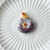 Natural Red Cinnabar Quartz Round Pendant Oriental Style Jewelry CINNABAR005