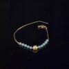 Jade stone drops 14K gold-filled jadeite bracelet chain handmade BRACELET0001 - Image 3