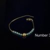 Jade stone drops 14K gold-filled jadeite bracelet chain handmade BRACELET0001 - Image 6