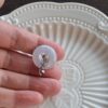 Light Purple Jade Donut Pendant Silver 925 JPT00104 - Image 3