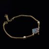Unique Australian Boulder Opal Minimalist Bracelet