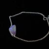 Australian Boulder Opal Bracelet Sterling Silver 925 Minimalist Blue Fire Opal Jewelry - Image 3