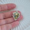 Natural Landscape Amber Shield Pendant Genuine Untreated Amber in Solid 925 Sterling Silver - Image 4