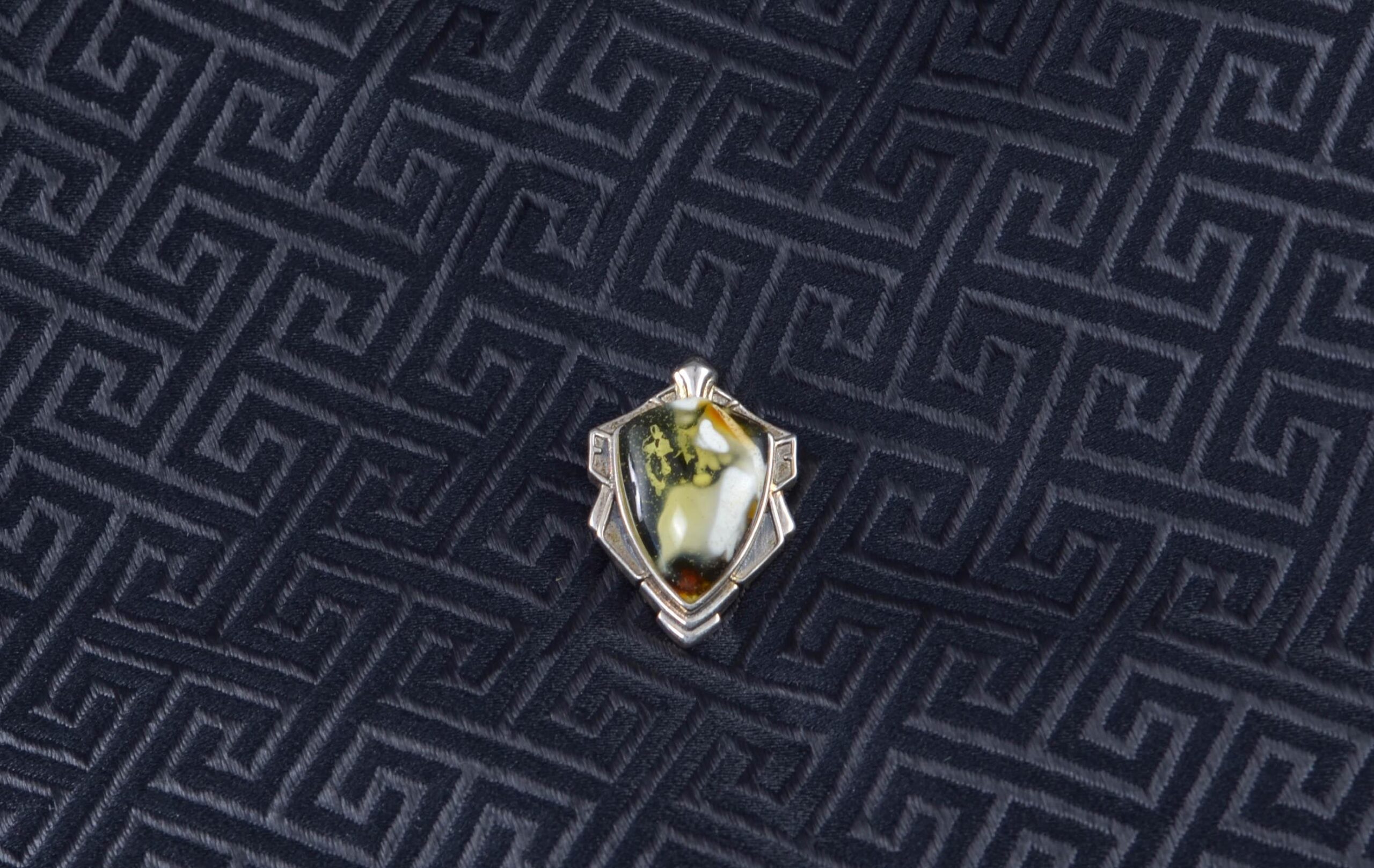 Handmade Picture Amber Pendant with 925 Silver Setting - Image 5