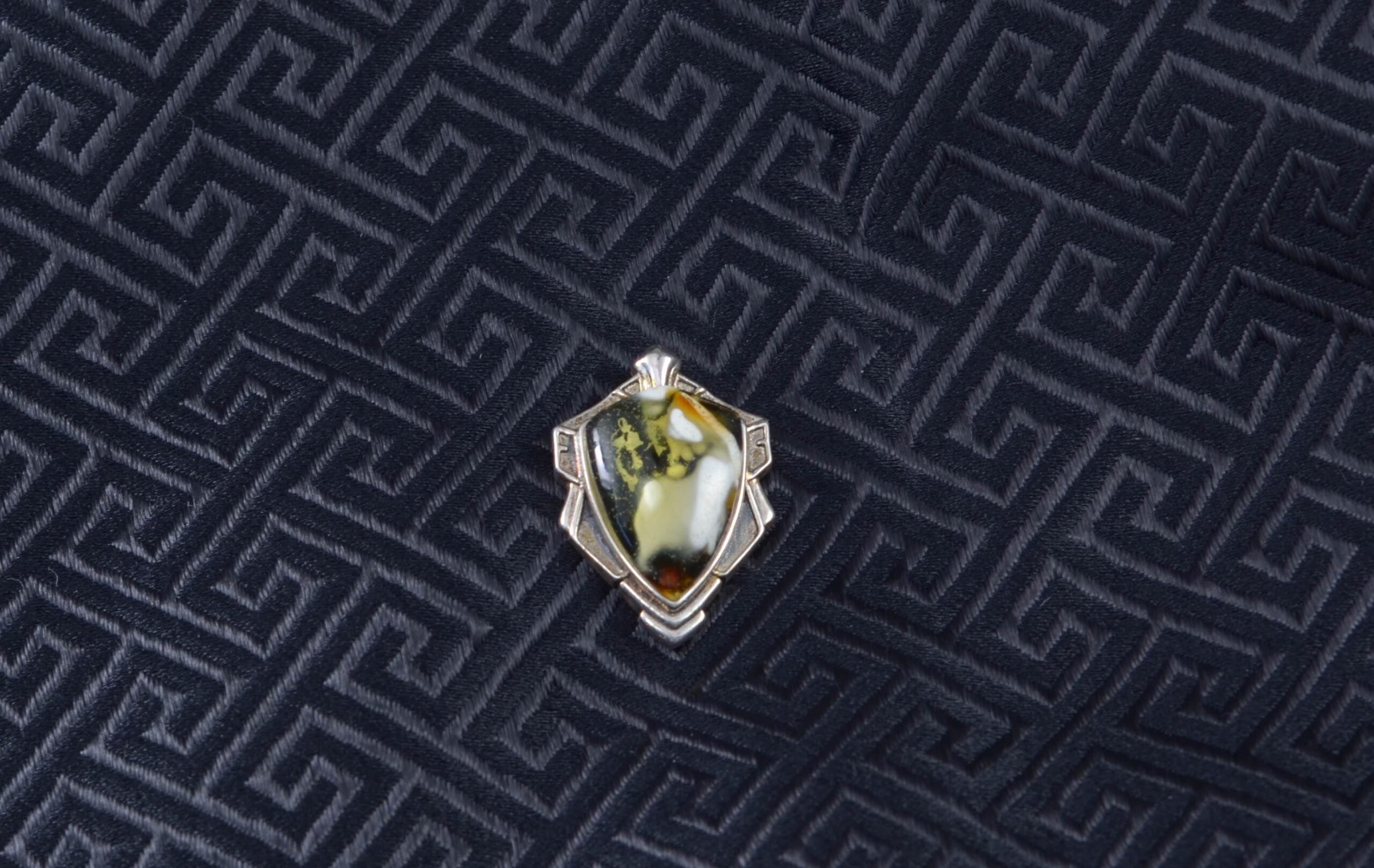 Handmade Picture Amber Pendant with 925 Silver Setting - Image 6