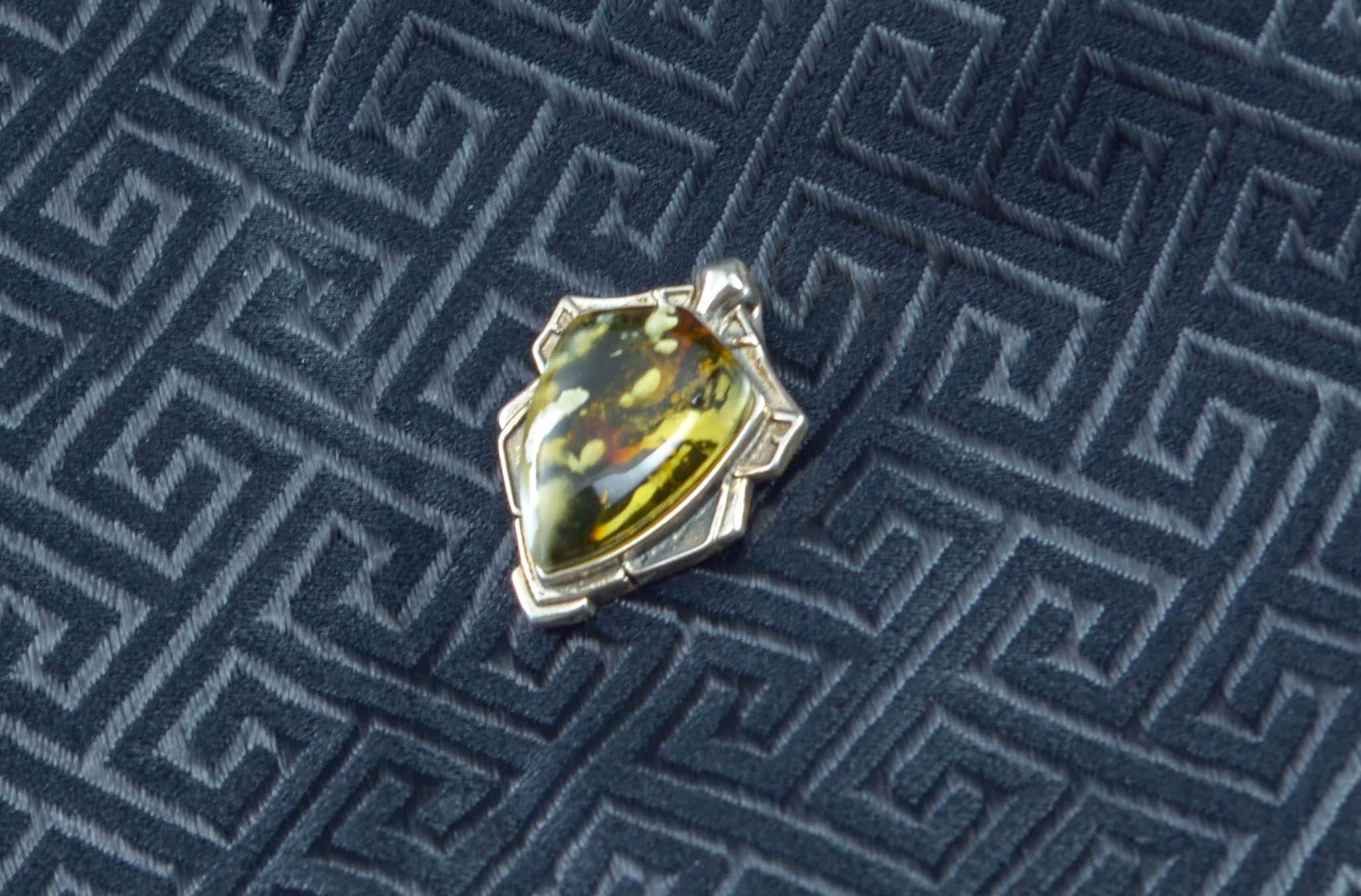 Untreated Scenic Amber Artisan Jewelry Pendant - Image 4