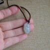 Hand-Carved Grade A Jadeite Elephant Pendant: Icy Chinese Amulet for Harmony JPT00108 - Image 2