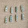 Natural Jadeite Jade Three-Bean Pod Pendants Success & Achievement Symbol Carved Charms JPT00110 - Image 4