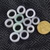 Natural Jadeite Donut Beads | Assorted Carved Pendants, Charms for Jewelry Making - Image 4