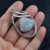 Natural Lavender Jade Buddha Pendant | 925 Sterling Silver Jadeite Necklace | Purple Jade Laughing Buddha Pendant - Image 2