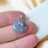 Black Jade Donuts Natural Jadeite Ring Pendant JPT00116 - Image 3