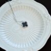 Natural Black Jade Clover Pendant Necklace in 925 Sterling Silver JPT00118 - Image 2
