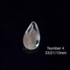 Golden Phantom Quartz Cabochon Natural Scenic Inclusion Quartz Teardrop Pendant Stone - Image 6