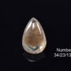 Golden Phantom Quartz Cabochon Natural Scenic Inclusion Quartz Teardrop Pendant Stone - Image 8