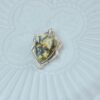 Natural Landscape Amber Shield Pendant Genuine Untreated Amber in Solid 925 Sterling Silver - Image 2