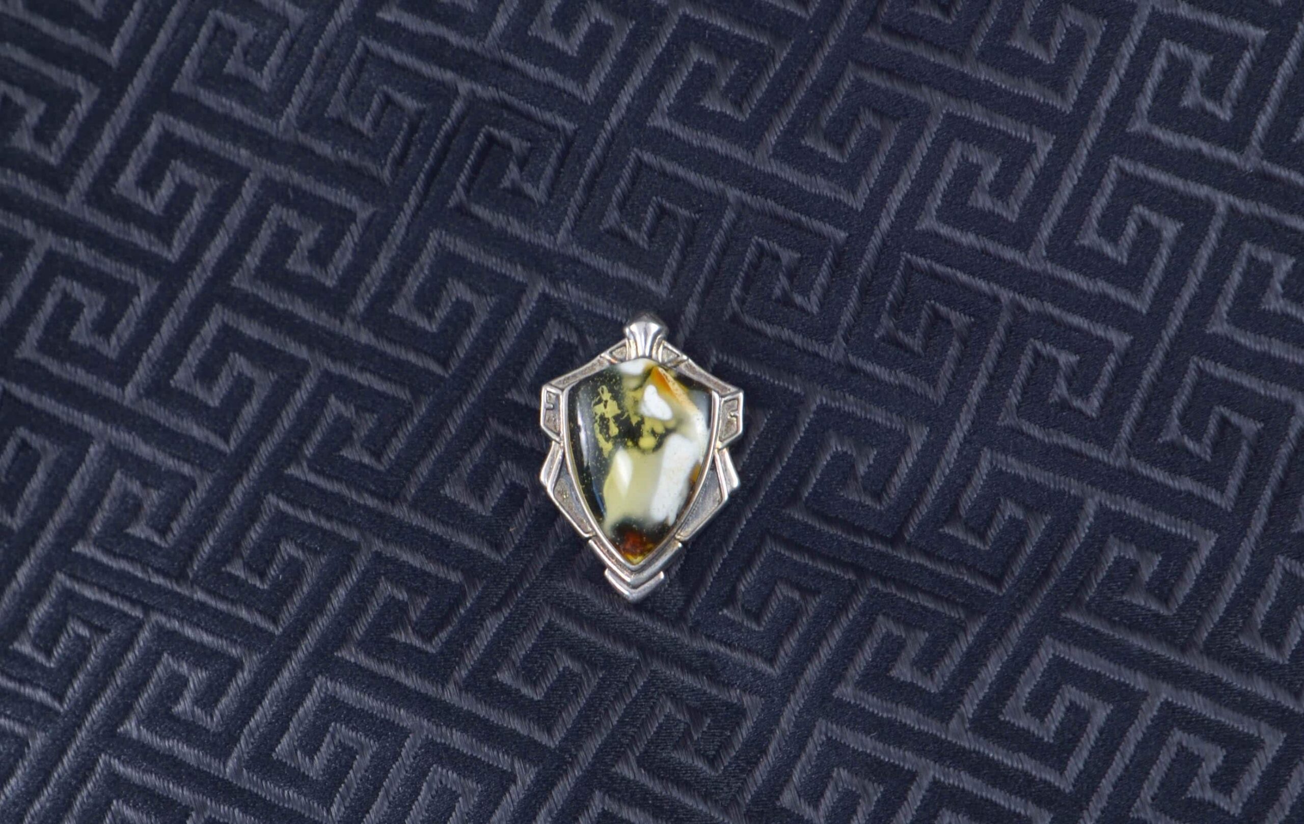 Handmade Picture Amber Pendant with 925 Silver Setting - Image 4