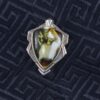 Handmade Picture Amber Pendant with 925 Silver Setting