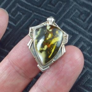 Untreated Scenic Amber Artisan Jewelry Pendant