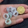 Natural Jadeite Donut Beads | Assorted Carved Pendants, Charms for Jewelry Making - Image 2