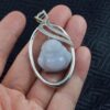 Natural Lavender Jade Buddha Pendant | 925 Sterling Silver Jadeite Necklace | Purple Jade Laughing Buddha Pendant - Image 3