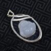 Natural Lavender Jade Buddha Pendant | 925 Sterling Silver Jadeite Necklace | Purple Jade Laughing Buddha Pendant - Image 6