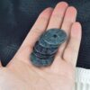 Natural Black Jadeite Shan Gui Coin Pendant | Black Chicken Jade Protective Talisman | Feng Shui Jade Amulet | - Image 7
