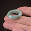 Natural Jadeite Jade Ring – 19mm Inner Diameter | Soft Green Jade Band | Elegant Everyday Jewelry - Image 4