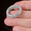 Jade Rings Stone Band Ring Black 19 mm - Image 4