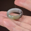 Jade Rings Stone Band Ring Black 19 mm - Image 6
