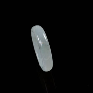 Pure white jade ring