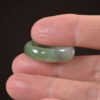 Black And Green Jade Rings Stone Band Ring 19 mm - Image 3