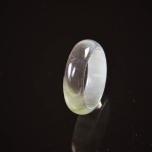 black real jade ring