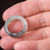 Authentic Jade Ring White Black 16.9Mm - Image 5