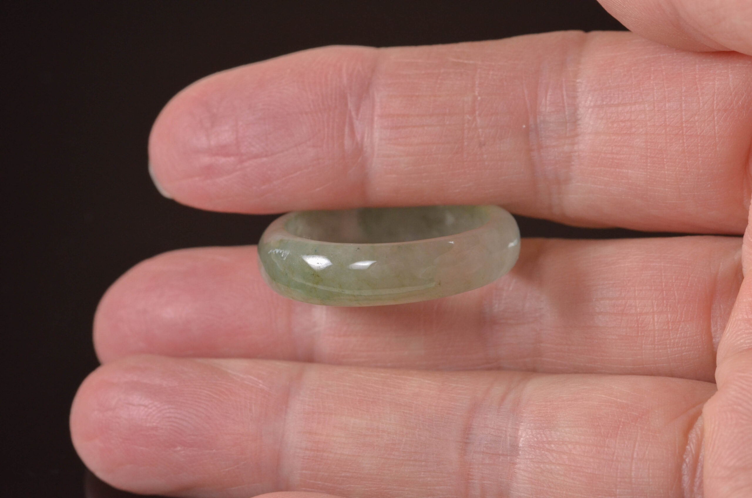 Natural Jadeite Ring Band – 20mm - Image 4